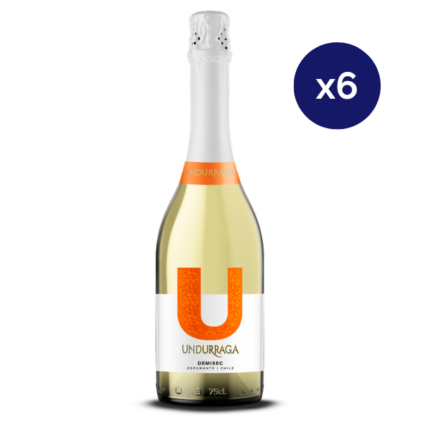 Undurraga Espumante - Caja 6 - U Sparling - Espumante - Demi Sec