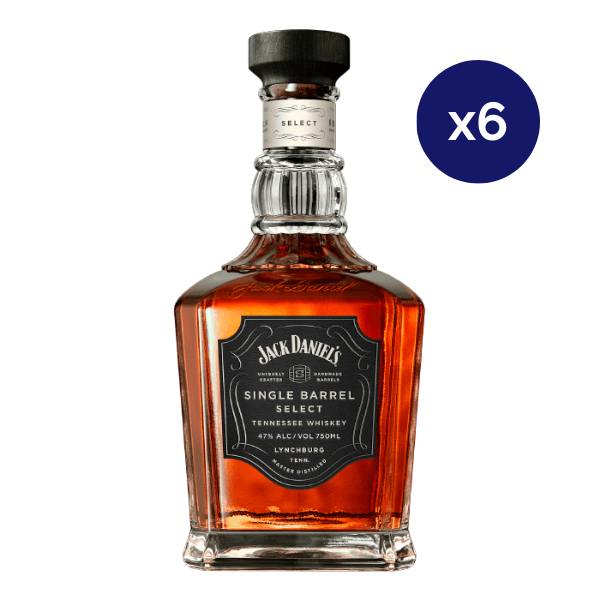 Whiskey Jack Daniels, Caja 6 - Single Barrel, 47°, – Sacacorchos.cl