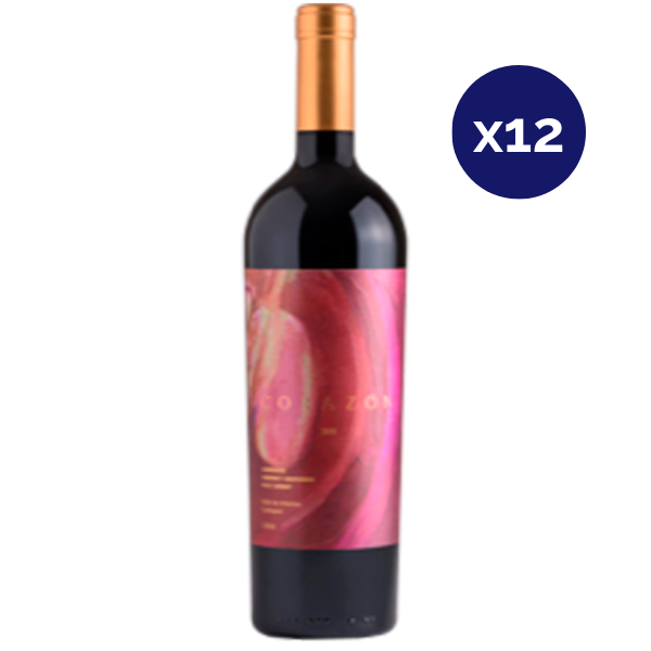Chile Divino - Caja 12 - Corazon - Vino de Autor - Carmenere / Cabernet Sauvignon / Petit Verdot