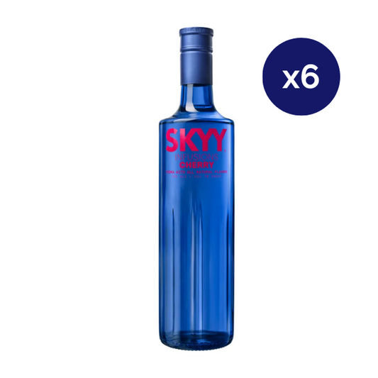 Vodka - SKYY - Caja 6 - Infusion Cherry - 750cc