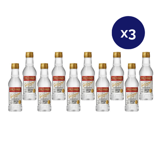 Vodka - Stolichnaya - Caja 3 - Stolichnaya x 10 - 50cc