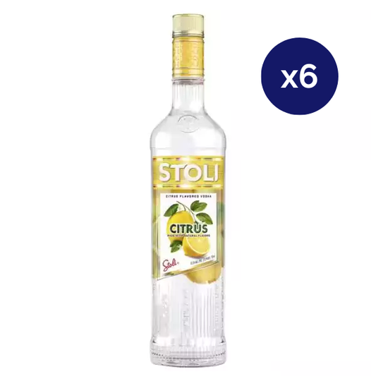Vodka - Stolichnaya - Caja 6 - Lemon - 750cc
