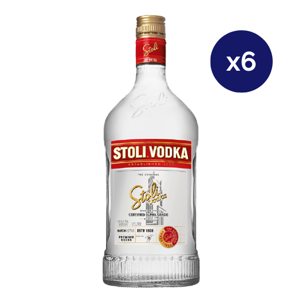 Vodka - Stolichnaya - Caja 6 - Stolichnaya - 1750cc