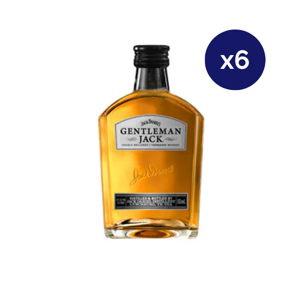 Whiskey - Jack Daniels - Caja 6 - Gentleman Miniatura x10 - 50cc