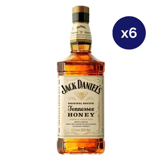 Whiskey - Jack Daniels - Caja 6 - Honey - 1000cc
