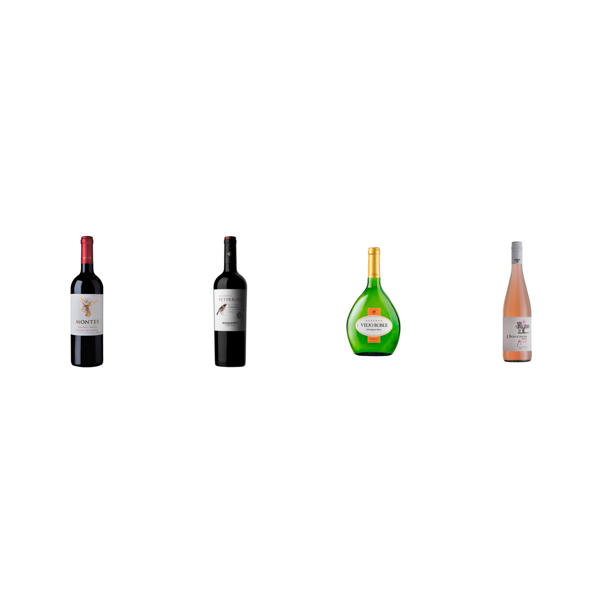 Pack Primera Botella 4 Botellas — Cab, Carménère, SB, Rosado