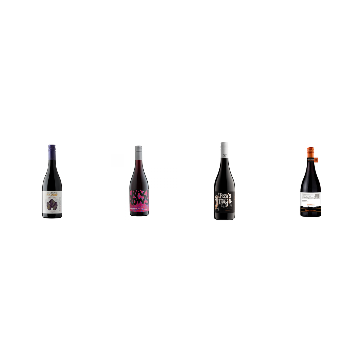 Pack Tintos Patrimoniales 4 Botellas — País, Cinsault, Carignan