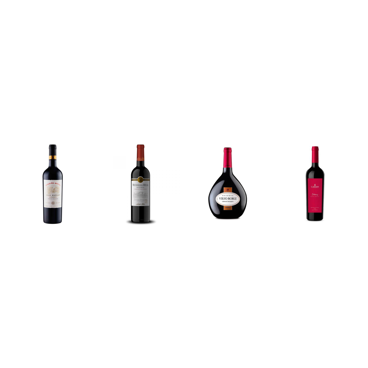 Pack Valle del Maipo 4 Botellas — Cousiño, Santa Rita, Undurraga