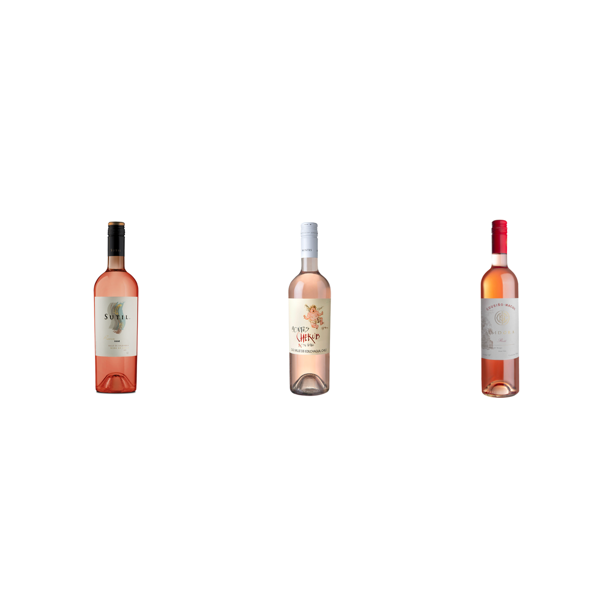 Pack Rosados de Chile 3 Botellas — Sutil, Montes, Cousiño Macul